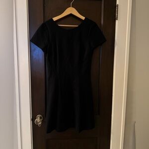 Banana Republic Black Cap-Sleeve Dress, Size 12, NWT.